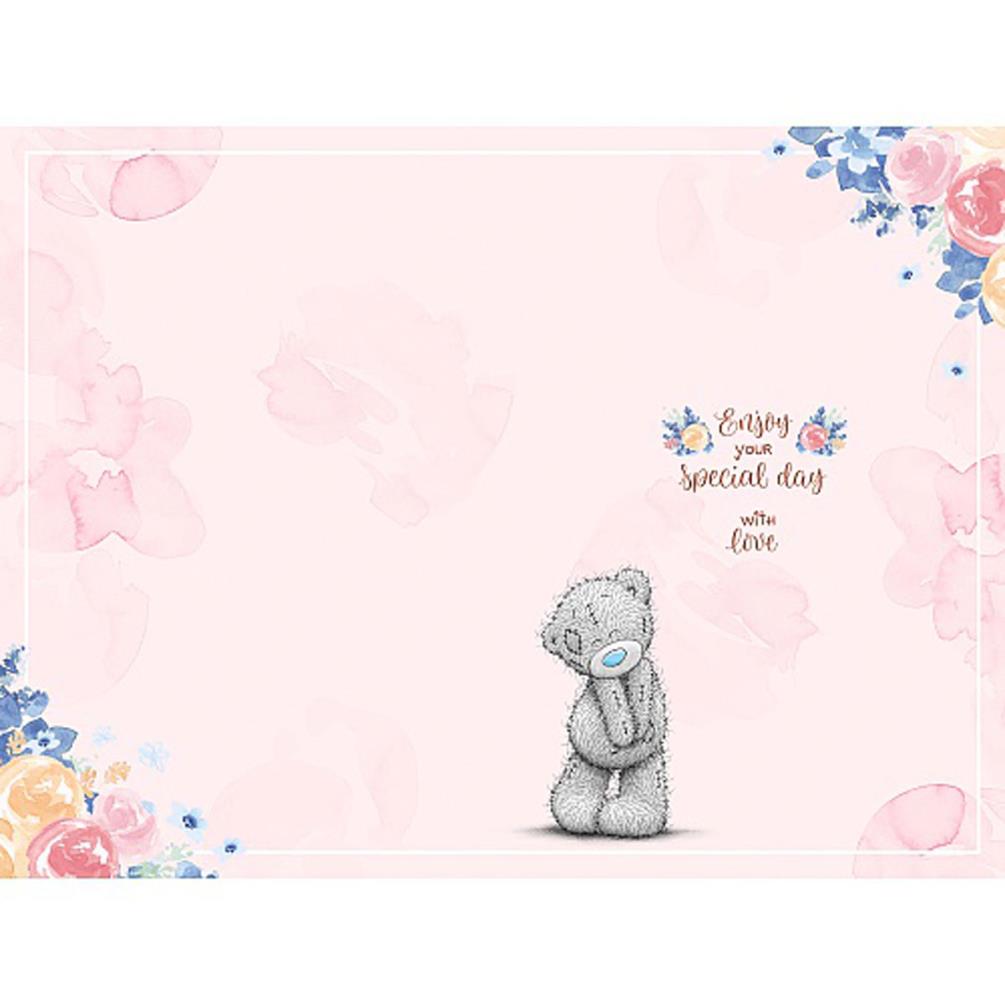 Tatty Teddy With Flower Stand Me to You Bear Mother's Day Card Extra Image 1